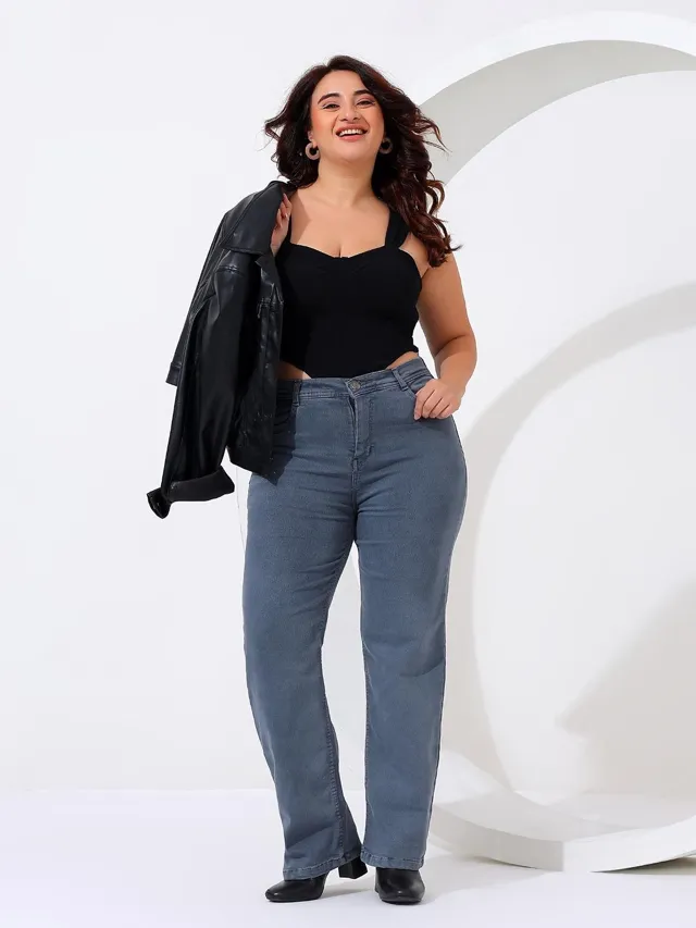 Green Straight Jeans — view 4