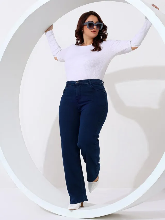 Black Straight Jeans — view 1