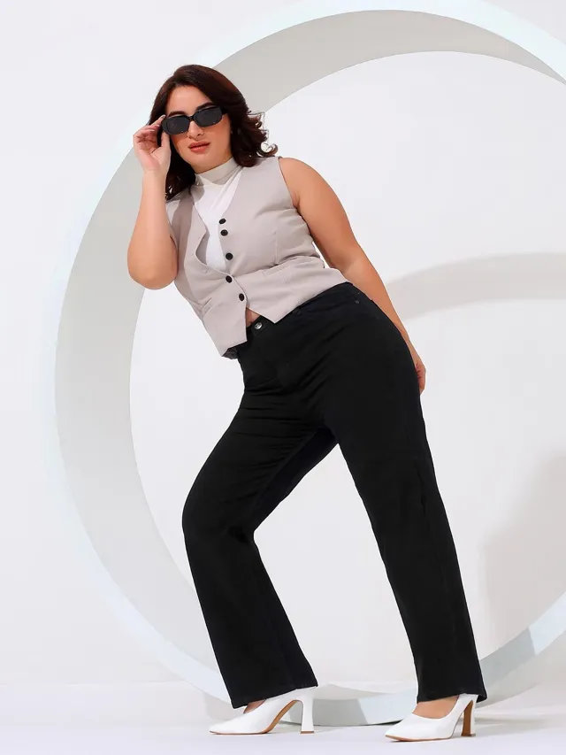 Black Straight Jeans — view 4